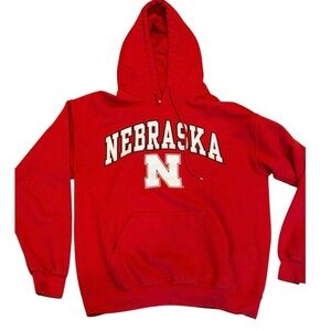 Fanatics Nebraska Huskers Red Hoodie Sweatshirt Collegiate Athletic M